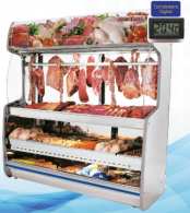 VITRINE REFRIGERADA PARA CARNES LINHA 1.100 POLOFRIO MOD: 1103 1104 1105 1106 - Código 4279 VITRINE REFRIGERADA PARA CARNES LINHA 1.100 POLOFRIO MOD: 1103 1104 1105 1106 - Código 4279