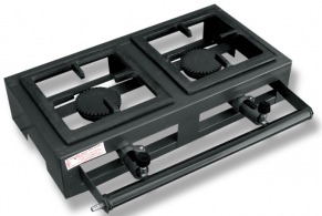 FOGÃO 2 BOCAS ALTA PRESSÃO 20X20 MESA CRISTAL AÇO - Código 4298 FOGÃO 2 BOCAS ALTA PRESSÃO 20X20 MESA CRISTAL AÇO - Código 4298