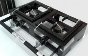 FOGÃO 2 BOCAS BAIXA PRESSÃO 20X20 MESA CRISTAL AÇO MOD: 2732 - Código 846 FOGÃO 2 BOCAS BAIXA PRESSÃO 20X20 MESA CRISTAL AÇO MOD: 2732 - Código 846