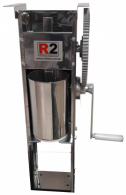 MASSEIRA PARA CHURROS INOX COM ENGRENAGEM, FIXAÇÃO EM BASE/TETO, COM CAPACIDADE PARA 1 KG R2 - MOD: R0001 - Código 617 MASSEIRA PARA CHURROS INOX COM ENGRENAGEM, FIXAÇÃO EM BASE/TETO, COM CAPACIDADE PARA 1 KG R2 - MOD: R0001 - Código 617