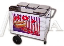 CARRINHO DE HOT DOG 75X50X84 CM ALSA - MOD: C.H. 1. - Código 4301 CARRINHO DE HOT DOG 75X50X84 CM ALSA - MOD: C.H. 1. - Código 4301