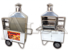 CARRINHO DE CHURRASCO ISOLADO 100X50X175 CM ALSA - MOD: C.C.2 - Código 170 CARRINHO DE CHURRASCO ISOLADO 100X50X175 CM ALSA - MOD: C.C.2 - Código 170