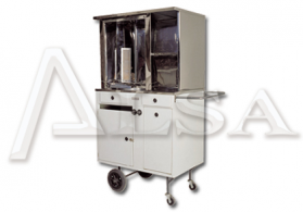 CARRINHO DE CHURRASCO GREGO COM 2 QUEIMADORES 85X55X165 CM ALSA - MOD: C.C.G. 1. - Código 4302 CARRINHO DE CHURRASCO GREGO COM 2 QUEIMADORES 85X55X165 CM ALSA - MOD: C.C.G. 1. - Código 4302