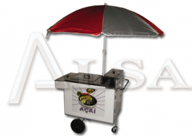 CARRINHO DE AÇAI 90X50X88 CM ALSA - MOD: C.A.B. 1. - Código 4303 CARRINHO DE AÇAI 90X50X88 CM ALSA - MOD: C.A.B. 1. - Código 4303