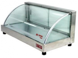 ESTUFA/ VITRINE CURVA SIMPLES LINHA PRATA COM GELO-X 76X32X28 COM 05 BANDEJAS EDANCA - MOD: VCP-76 - Código 286 ESTUFA/ VITRINE CURVA SIMPLES LINHA PRATA COM GELO-X 76X32X28 COM 05 BANDEJAS EDANCA - MOD: VCP-76 - Código 286