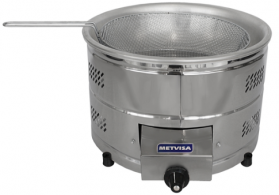 TACHO DE FRITURA À GÁS ÓLEO 6 LITROS BIMG/METVISA - MOD: TFG.6 - Código 4385 TACHO DE FRITURA À GÁS ÓLEO 6 LITROS BIMG/METVISA - MOD: TFG.6 - Código 4385