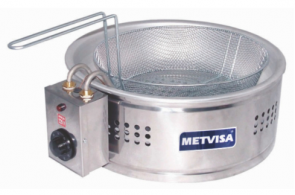TACHO DE FRITURA ELÉTRICO ÓLEO 6 LITROS BIMG/METVISA - MOD: TFE.6 - Código 2741 TACHO DE FRITURA ELÉTRICO ÓLEO 6 LITROS BIMG/METVISA - MOD: TFE.6 - Código 2741
