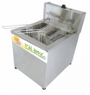 FRITADEIRA INDUSTRIAL ELÉTRICA MESA ÁGUA E ÓLEO 18 LITROS ITAL INOX - MOD: FAOI 18 - Código 2583 FRITADEIRA INDUSTRIAL ELÉTRICA MESA ÁGUA E ÓLEO 18 LITROS ITAL INOX - MOD: FAOI 18 - Código 2583