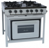 FOGÃO BRAVO 4 BOCAS 2 DUPLAS BAIXA PRESSÃO COM FORNO VENÂNCIO - MOD: BR4BF - Código 791 FOGÃO BRAVO 4 BOCAS 2 DUPLAS BAIXA PRESSÃO COM FORNO VENÂNCIO - MOD: BR4BF - Código 791