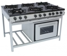 FOGÃO BRAVO 6 BOCAS 3 DUPLAS BAIXA PRESSÃO COM FORNO VENÂNCIO - MOD: BR6BF - Código 793 FOGÃO BRAVO 6 BOCAS 3 DUPLAS BAIXA PRESSÃO COM FORNO VENÂNCIO - MOD: BR6BF - Código 793