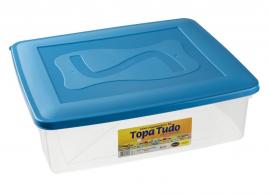 CAIXA TOPA TUDO 18 LITROS COM TAMPA SANTANA - MOD: 935 - Código 2787 CAIXA TOPA TUDO 18 LITROS COM TAMPA SANTANA - MOD: 935 - Código 2787